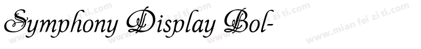 Symphony Display Bol字体转换